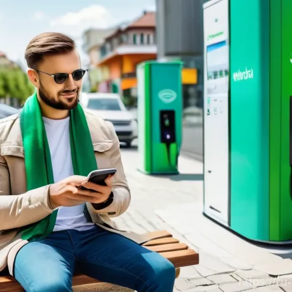 몰도바 전기차 인프라 - **Prompt:** "A vibrant street scene in Chisinau, Moldova, depicting the modern reality of electric v...