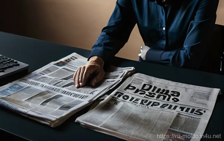 몰도바 신문과 언론 자유 - **Prompt:** "A young adult (male or female) in a bustling, modern Moldovan city environment, perhaps...